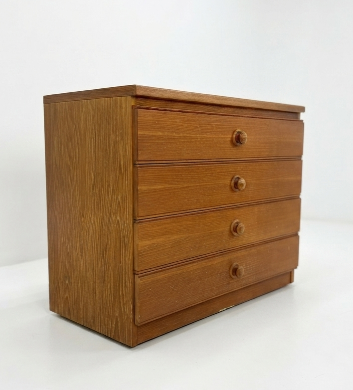 Chiswell draws storage dresser low boy golden teak cabinet