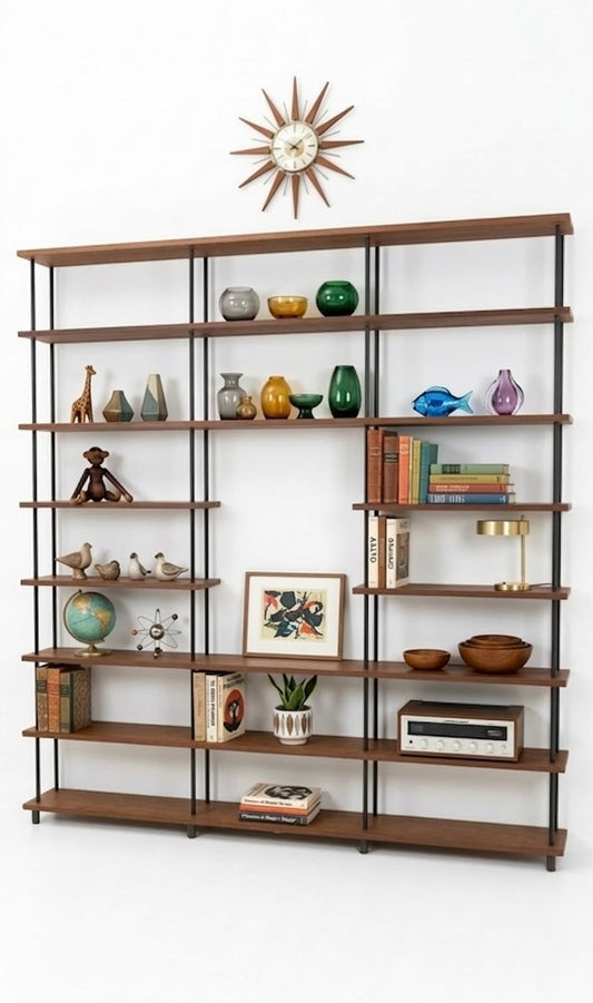 Mid Century 1960s Laranda shelf storage unit decor open display mcm retro