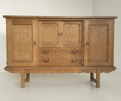 Henning Kjærnulf Danish Oak Highboard — 1950s
