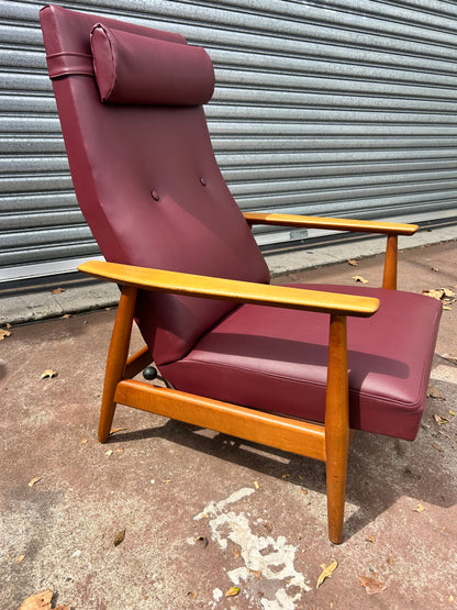 Arnt Lande "Combi Star" Reclining Lounge Chair by Stokke Mobler 