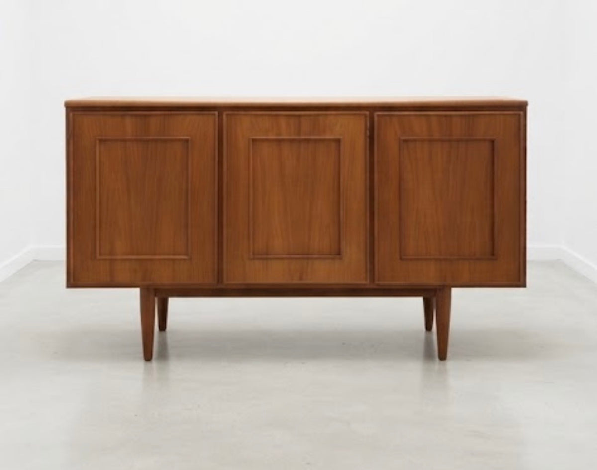 Mid Century RARE Burgess sideboard three door teak buffet storage unit