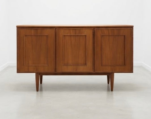 Mid Century RARE Burgess sideboard three door teak buffet storage unit