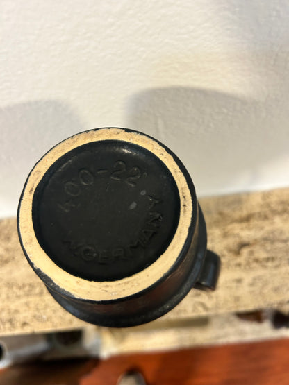 Mid Century West German Blue jug fat lava 400 - 22 vase decor