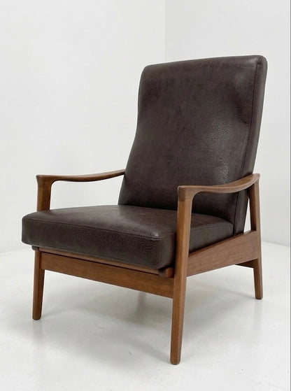 Mid Century Parker recliner teak Blackwood retro mcm armchair seating lounge 1960s