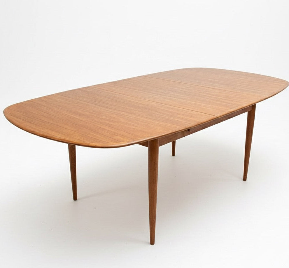 Mid Century Nordic Parker D End Table Teak