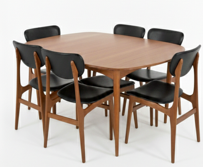 Mid Century Australian Elite Dining Chair Set of Six Custom Upholstery 3 - 4 week lead time MCM