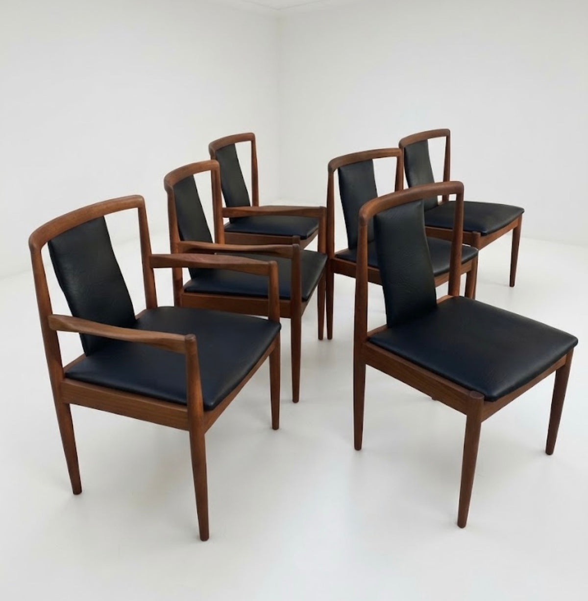 Mid Century Parker teak chairs SET Number 88 & 89 Custom Order 4 week lead time