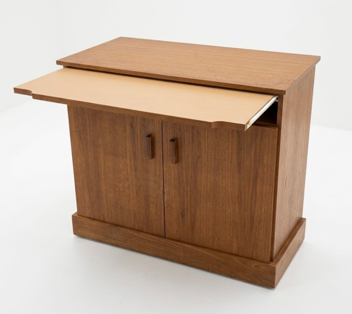 Parker Teak Liquor Cabinet with Pull-Out Bar