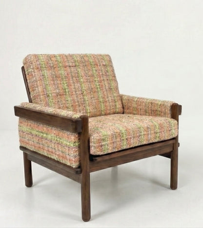 Danish Deluxe Rifka armchair seat Custom order with new upholstery fabric