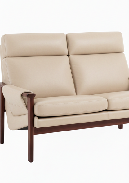 Mid Century Tessa T21 Two Seater Sofa by Fred Lowen Premium Leather Custom Order 3-4 week lead time