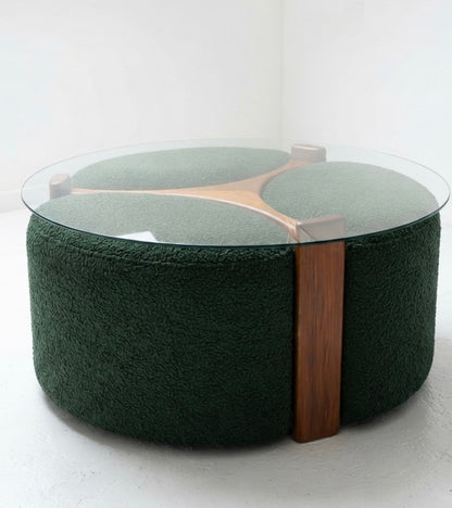 T H Brown coffee table and foot stools custom order 3 - 4 week lead time