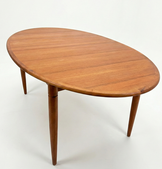 Mid Century Oval Burgess 1960s Teak Extension table custom order