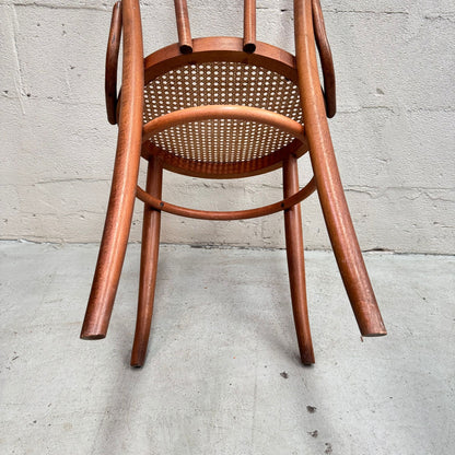 Mid Century Bentwood rattan and timber chair