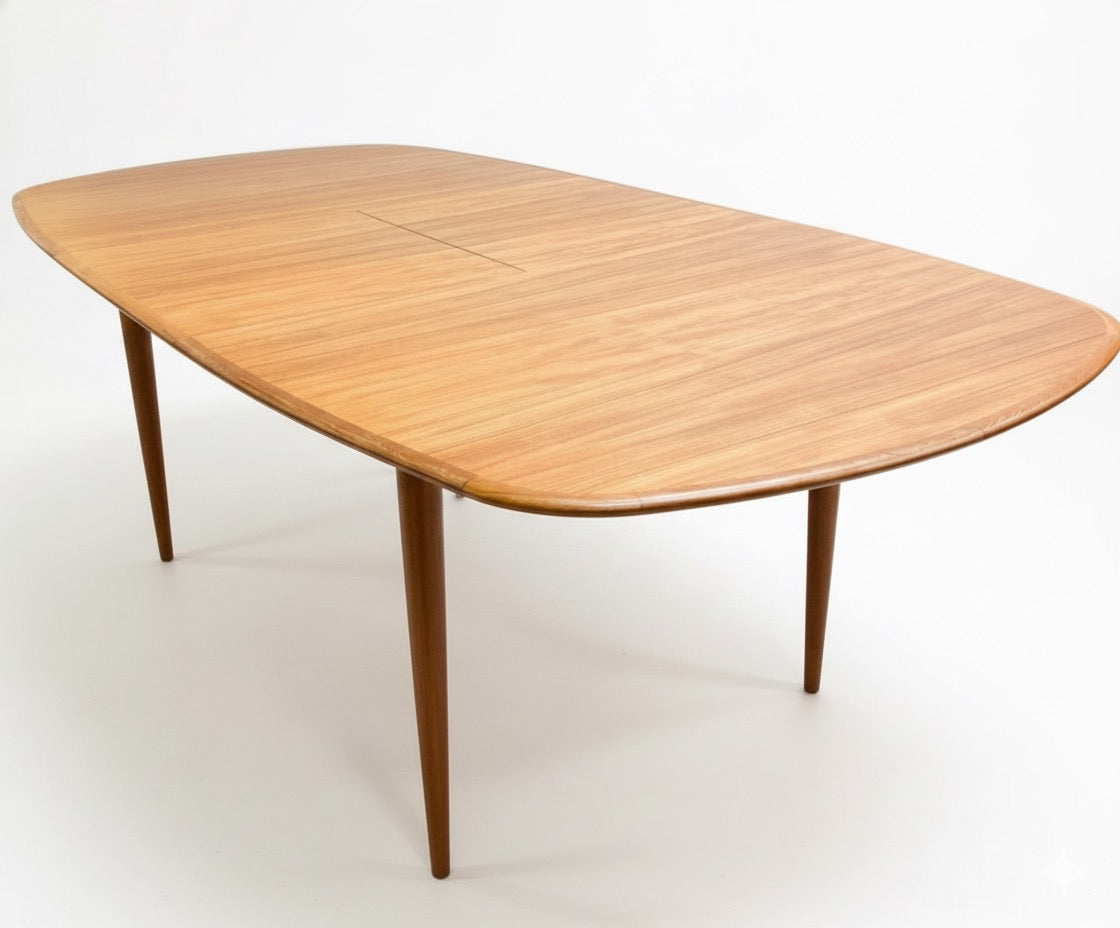 Mid Century Nordic Parker D End Table Teak