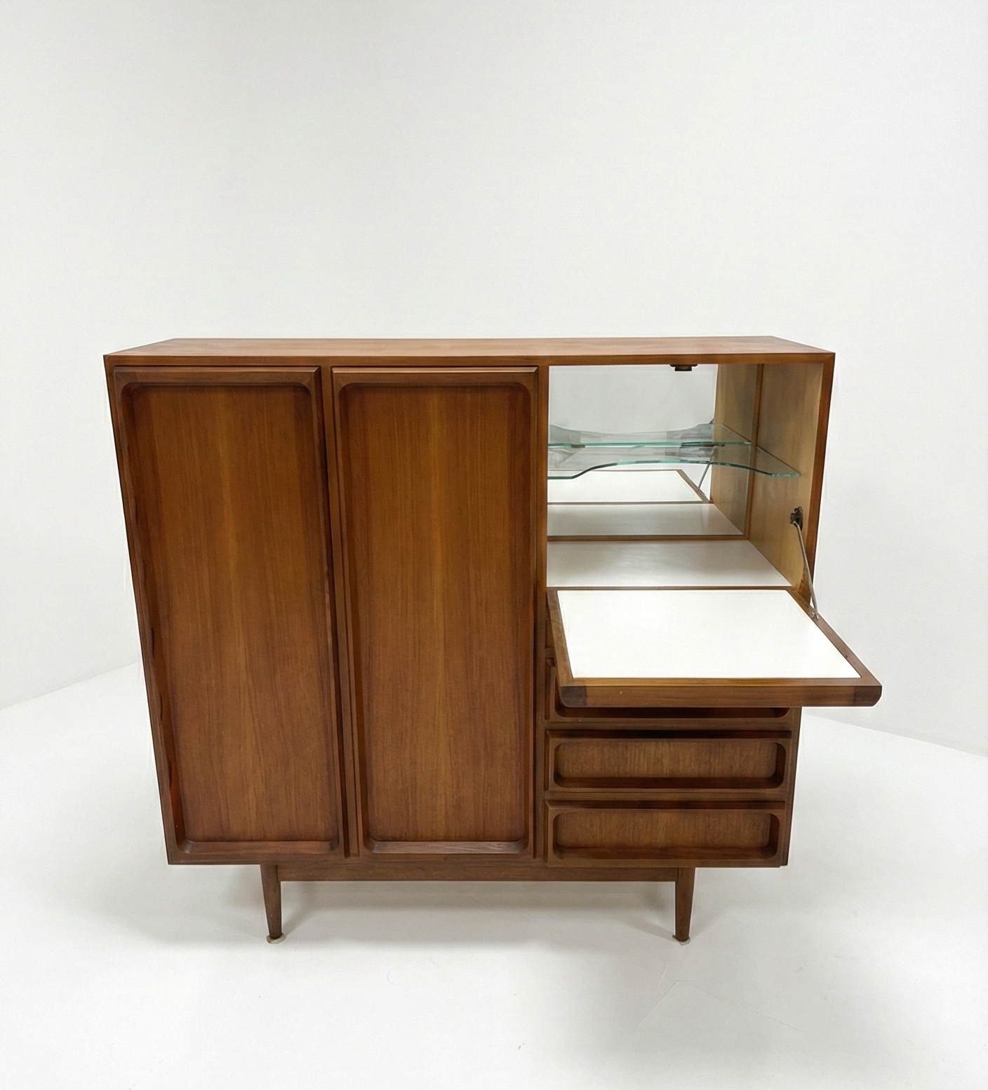Koben Teak Highboard & Cocktail Cabinet