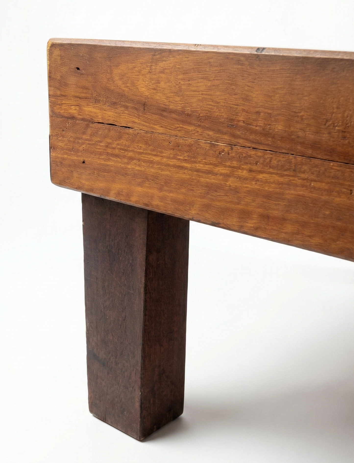 Brutalist Solid Wood Coffee Table