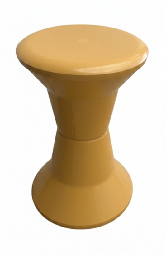 Mid Century Caroma Utility Stool 1967 mustard yellow retro by Charles Rothauser and Bruce Thompson