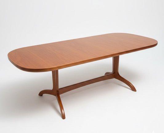 Mid Century Chiswell double extension Golden teak table