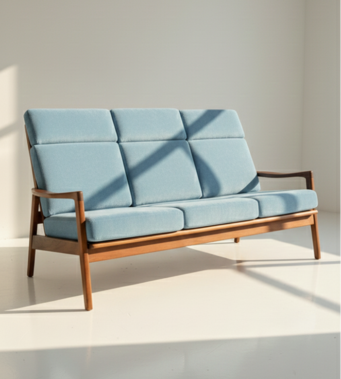 Mid Century Fler lounge teak Blackwood three seater sofa retro finish Custom Order 3-4 week