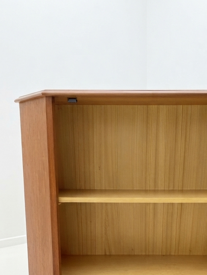 Mid Century Parker Square handle Golden teak hall cabinet LP Storage sideboard