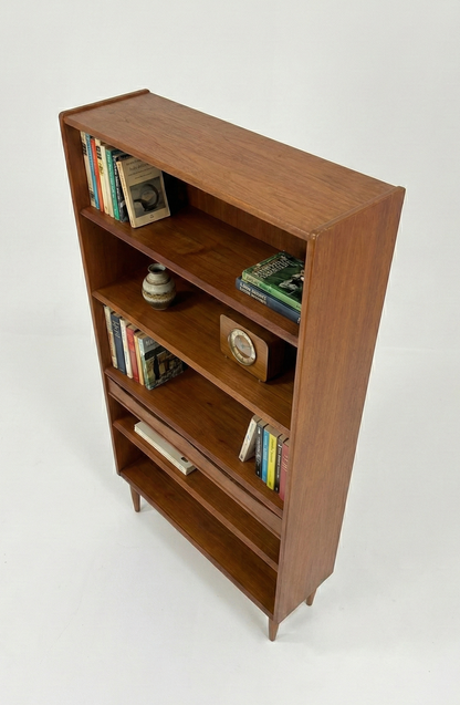 Mid Century Nordic Danish bookshelf and storage shelf retro finish Scandi style