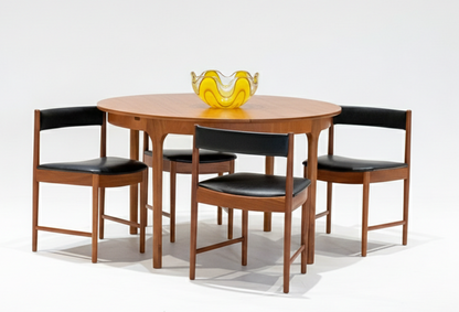 Sold Mid Century Mcintosh dining chairs teak retro short seating suits T 21 dining table set of six