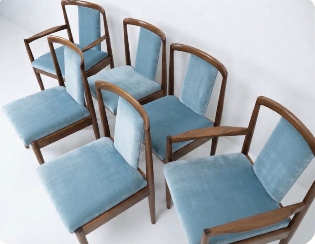 Mid Century Parker teak chairs SET Number 88 & 89 Custom Order 4 week lead time