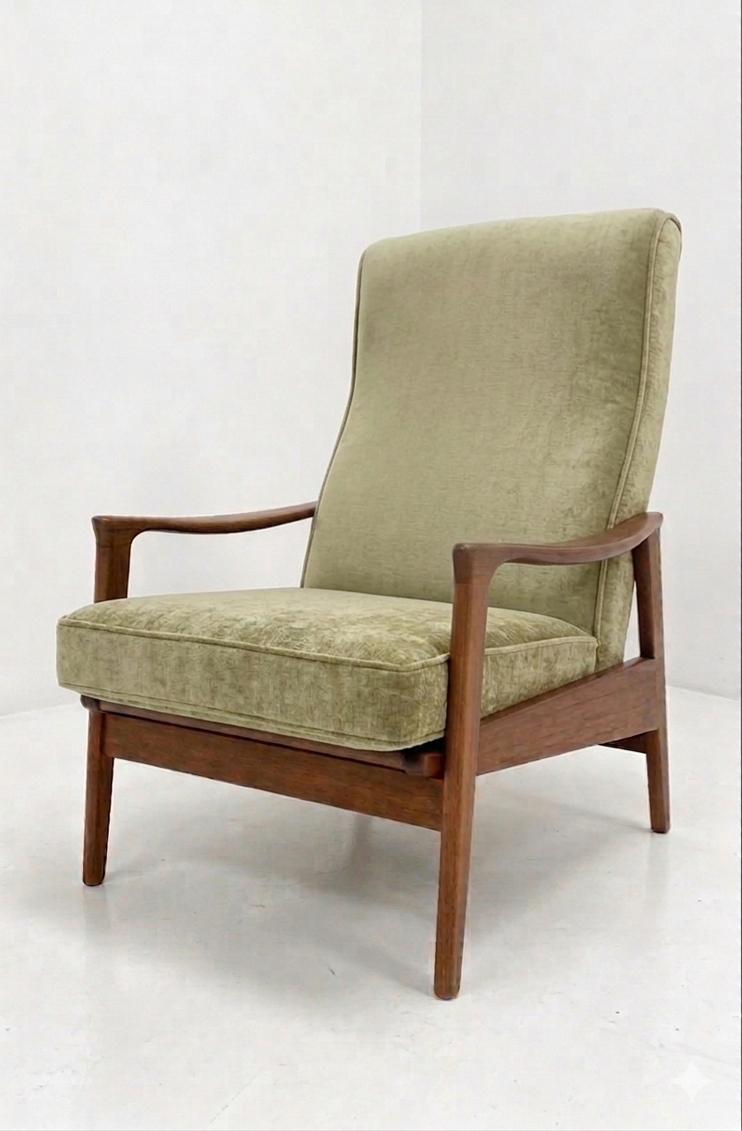 Mid Century Parker recliner teak Blackwood retro mcm armchair seating lounge 1960s
