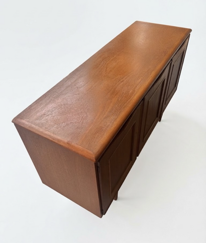 Mid Century RARE Burgess sideboard three door teak buffet storage unit