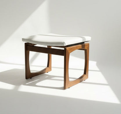 G Plan Teak Frame Quadrille Vanity Stool Custom Upholstery Order