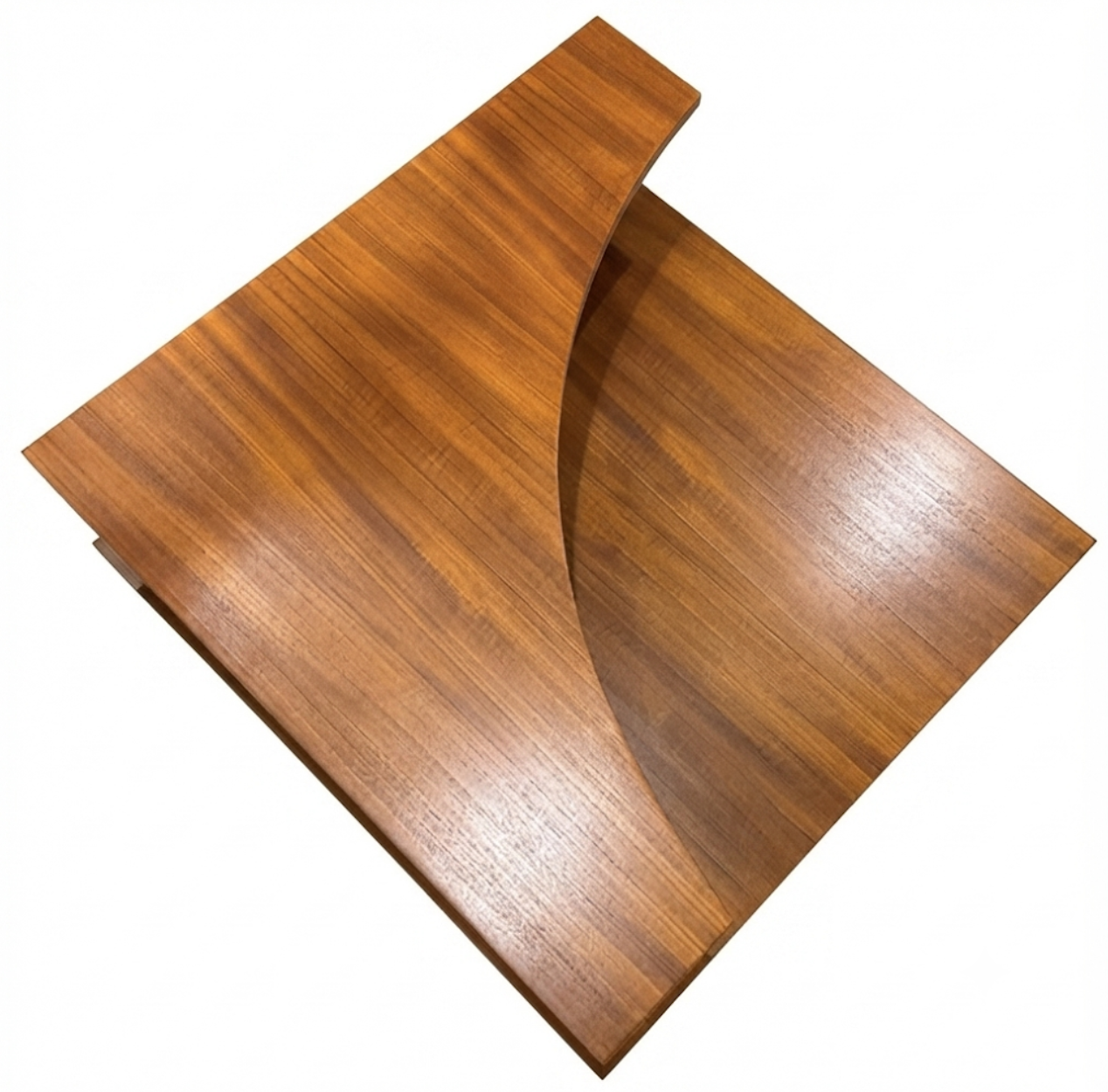 Parker corner table teak two tier