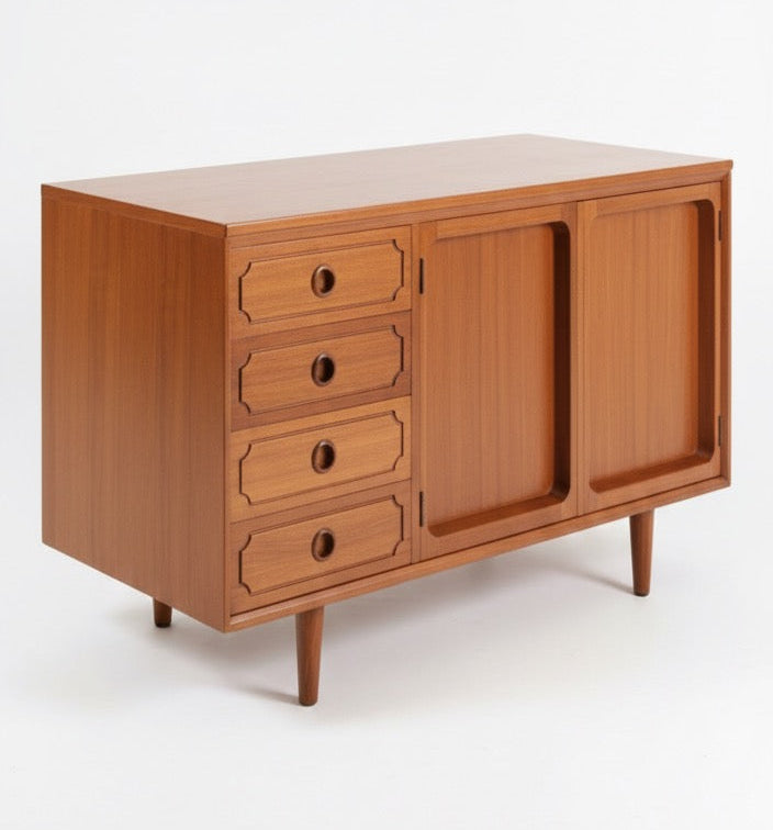 Mid Century Chiswell sideboard L P Cabinet storage golden teak retro furniture