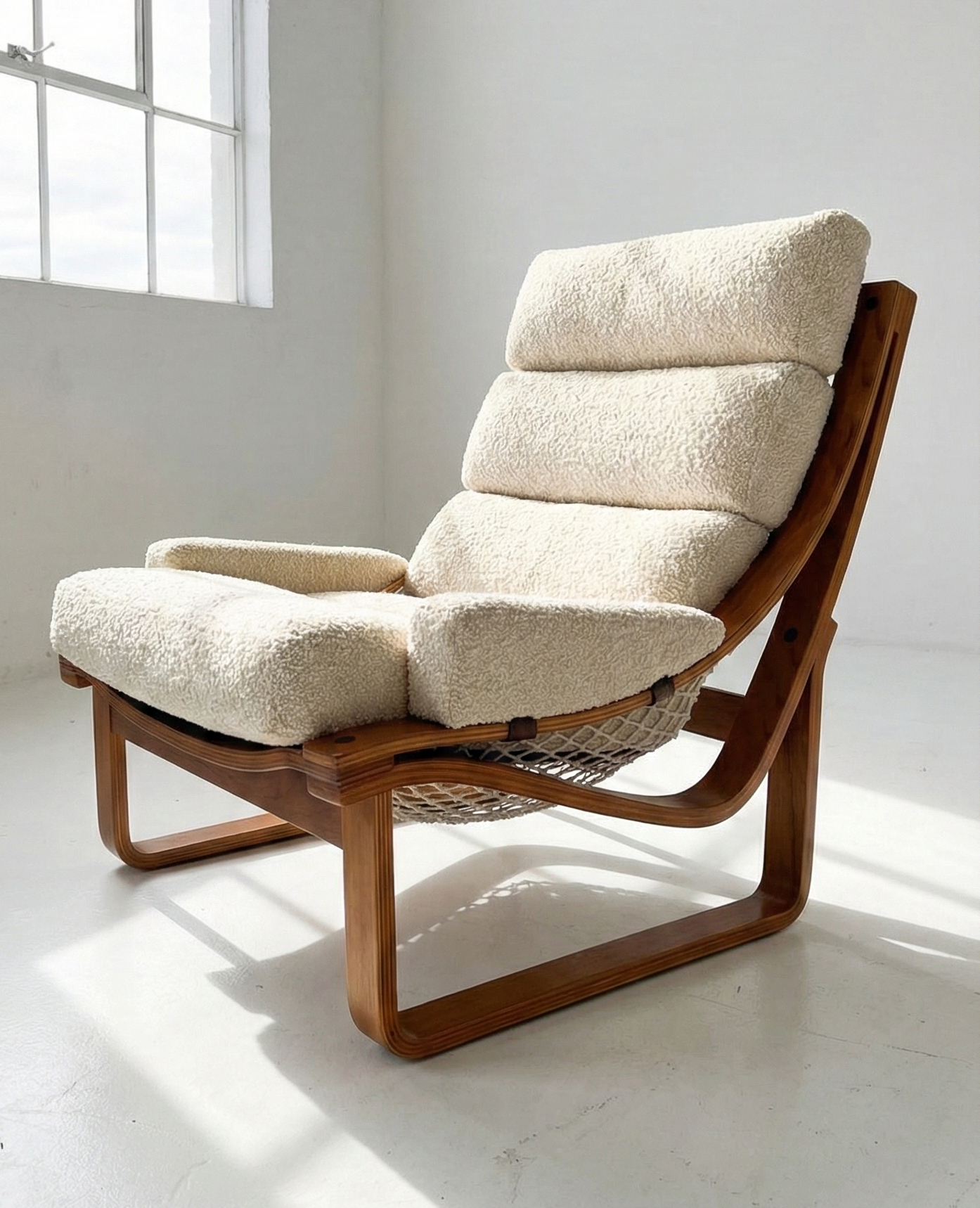 Mid Century Tessa T4 Fred Lowen retro sling chair teak frame Custom Order