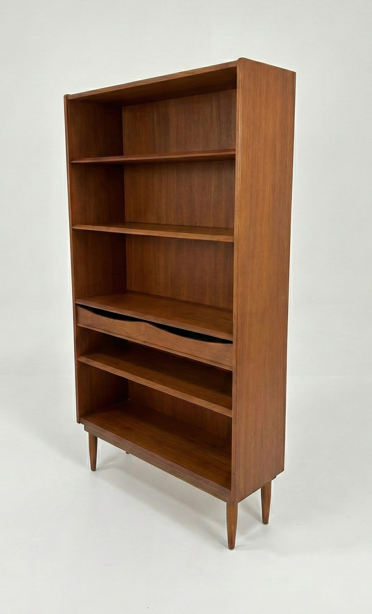 Mid Century Nordic Danish bookshelf and storage shelf retro finish Scandi style