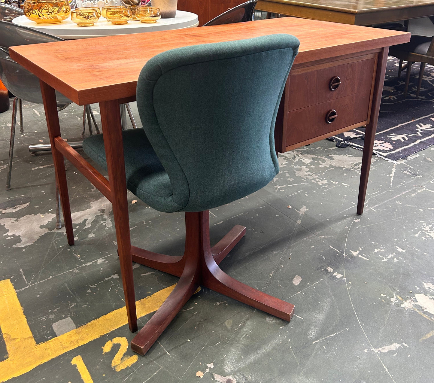 Mid Century Parker Nordic Desk cats eye Blackwood Custom Order Finish