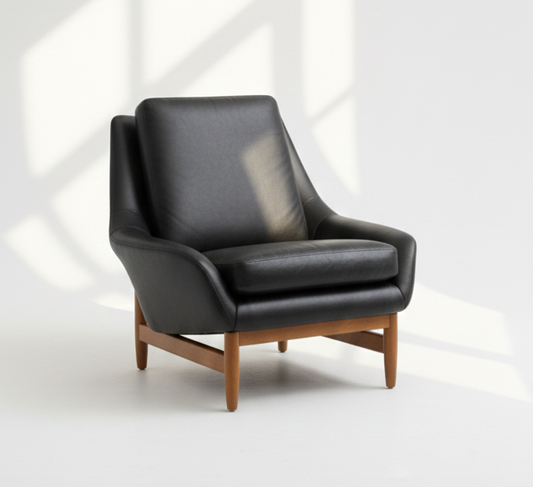 Mid Century Danish Deluxe teak frame Trina 1960s armchair seat Custom order chair 3-4 weeks lead time