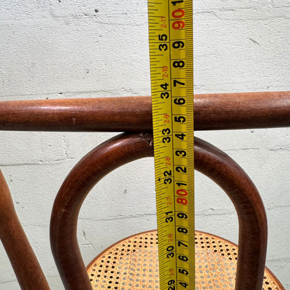 Mid Century Bentwood rattan and timber chair