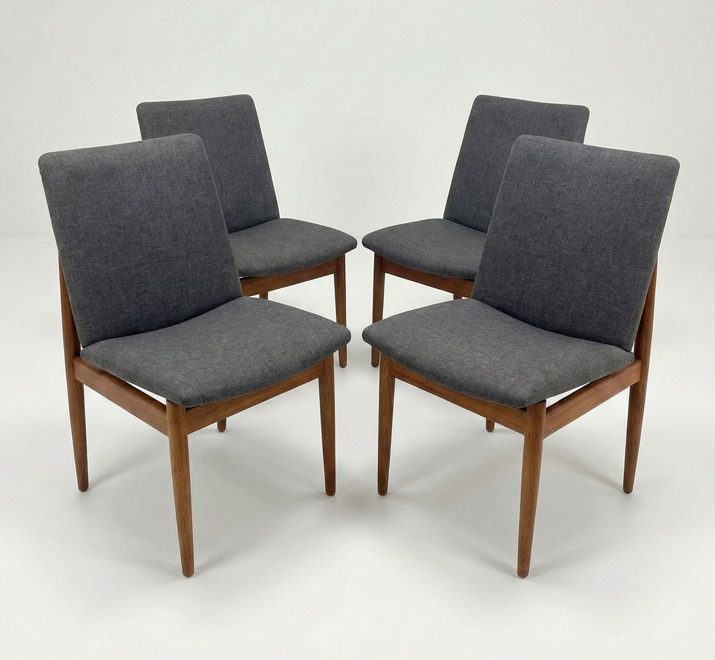 Mid Century Parker Model No 118 Nordic Slab back chair seat dining