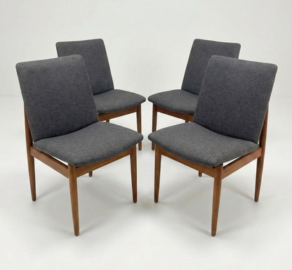 Mid Century Parker Model No 118 Nordic Slab back chair seat dining