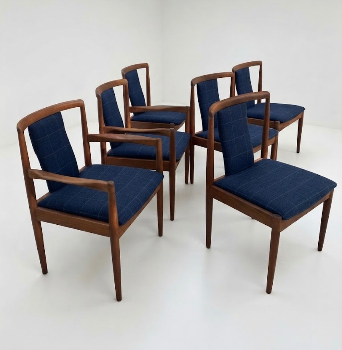 Mid Century Parker teak chairs SET Number 88 & 89 Custom Order 4 week lead time
