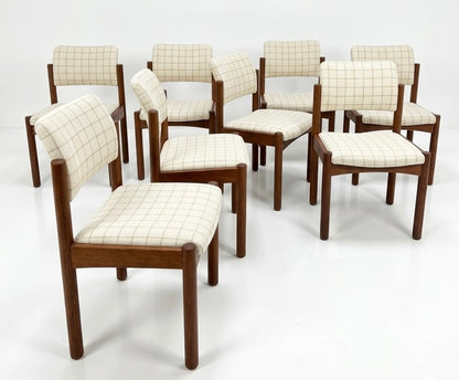Mid Century Chiswell teak chairs set of 8 retro Custom order new upholstery