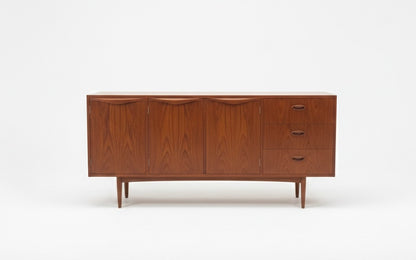 Mid Century Chiswell Iconic Wave sideboard teak storage cabinet retro mcm 1960s