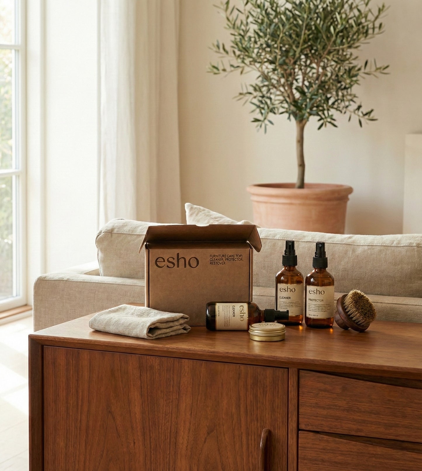 Mid-Century Furniture Care Pack - Fabric, Protect & Polish