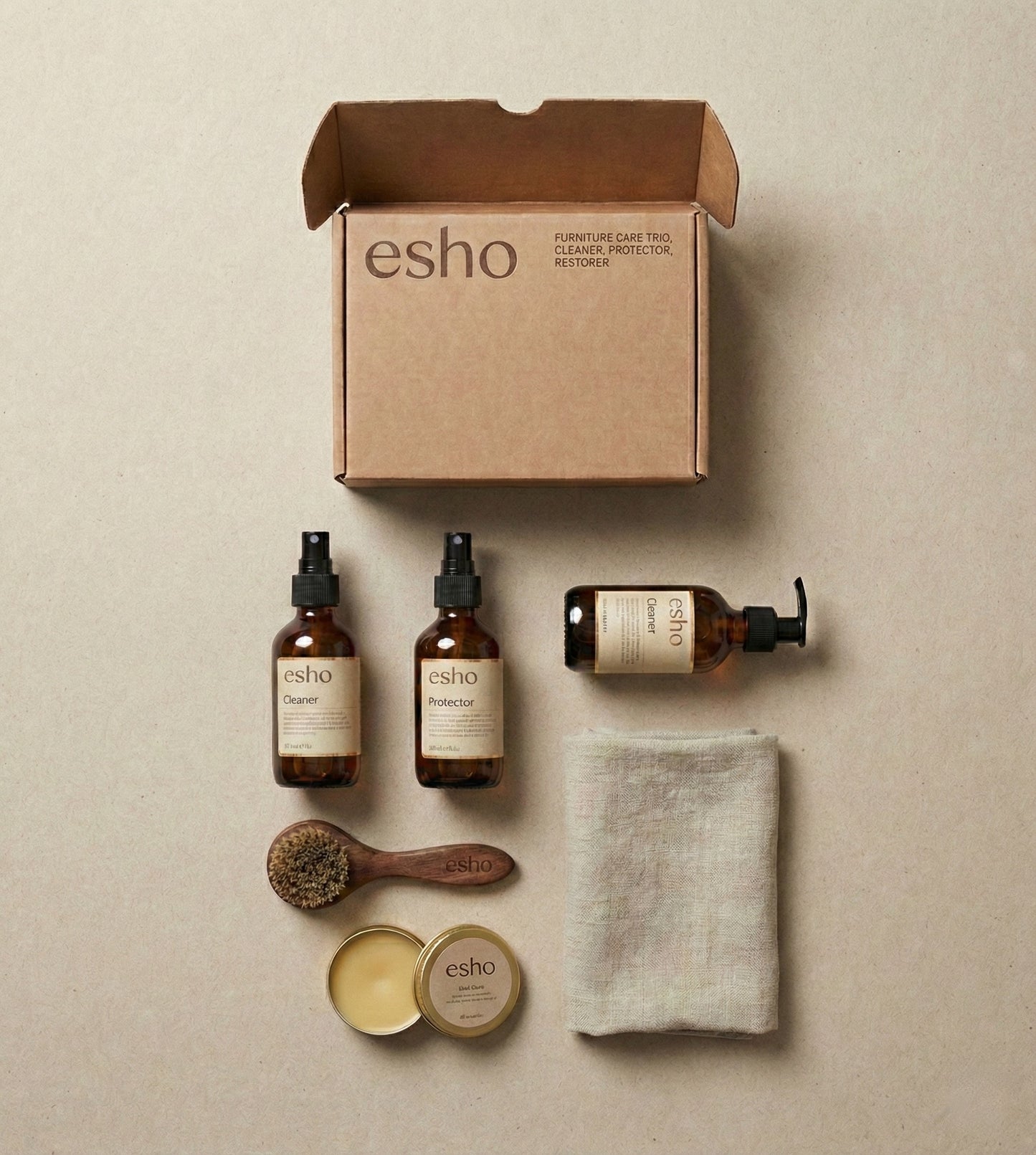 Mid-Century Furniture Care Pack - Fabric, Protect & Polish