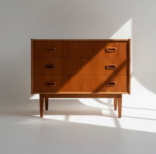 Mid Century Parker nordic Chest of Draws Blackwood 1960s teak dresser sideboard Custom Finish