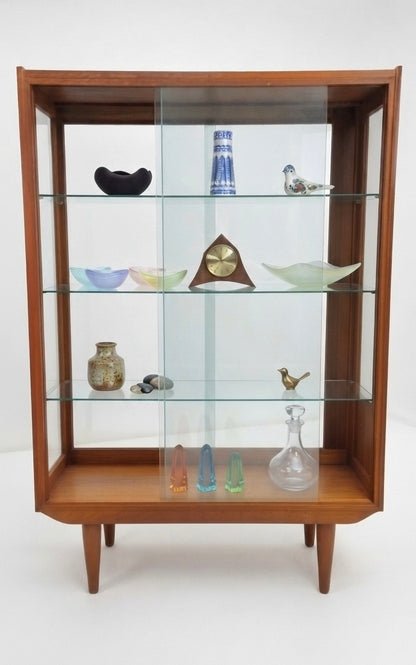 Mid Century Chiswell 1960s Display cabinet teak and glass retro unit