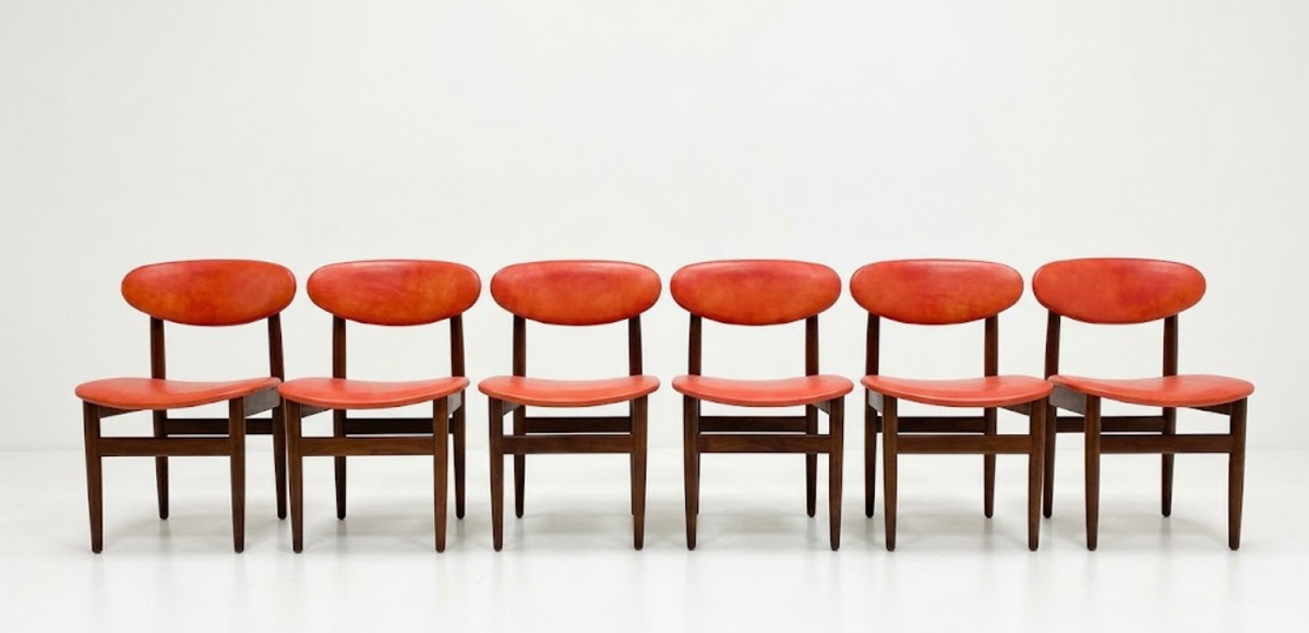 Elite Bean Chair, Tasmanian Ash — Orange Vinyl (per chair)