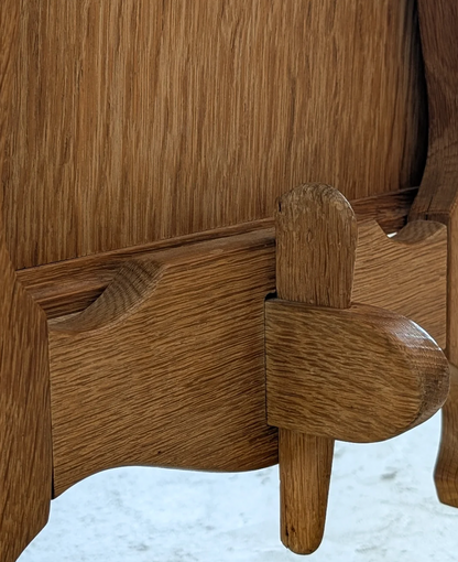 Mid Century Danish Henning  Kjærnulf oak desk retro vintage storage