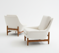 Mid Century Danish Deluxe teak frame Trina 1960s armchair seat Custom order chair 3-4 weeks lead time