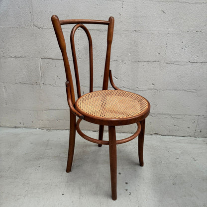 Mid Century Bentwood rattan and timber chair